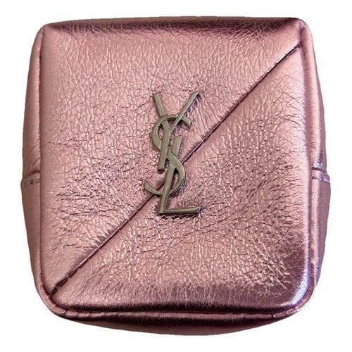 Pre-owned Saint Laurent Leather Purse In Pink