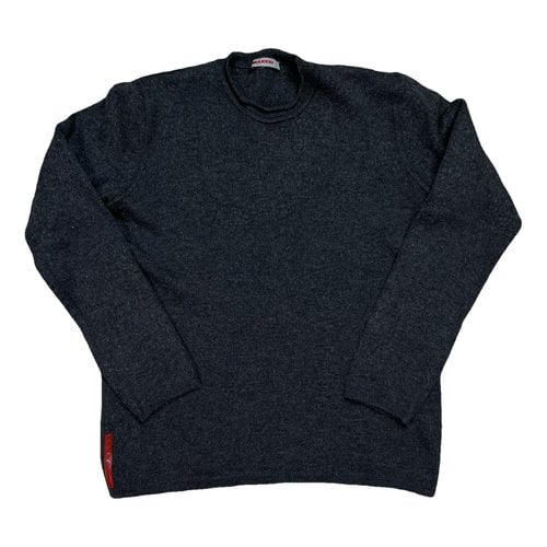 Pre-owned Prada Wool Sweatshirt In Grey