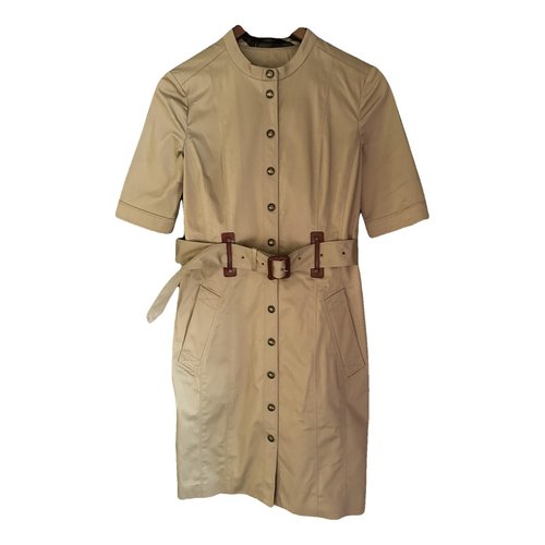Pre-owned Burberry Mid-length Dress In Camel