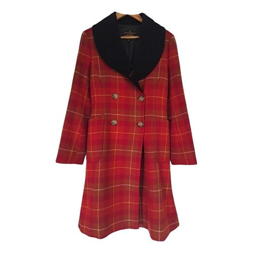 Pre-owned Vivienne Westwood Anglomania Wool Coat In Red