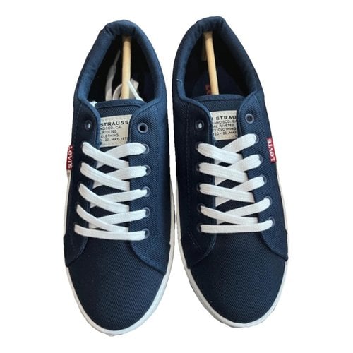 Pre-owned Levi's Cloth Trainers In Blue