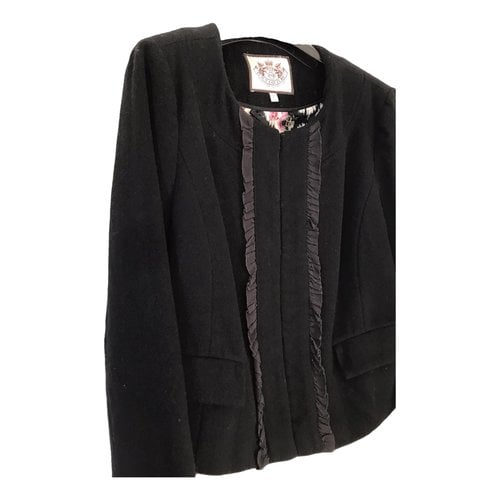 Pre-owned Juicy Couture Wool Jacket In Black