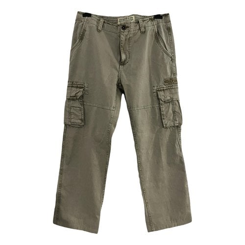 Pre-owned Alpha Industries Trousers In Beige