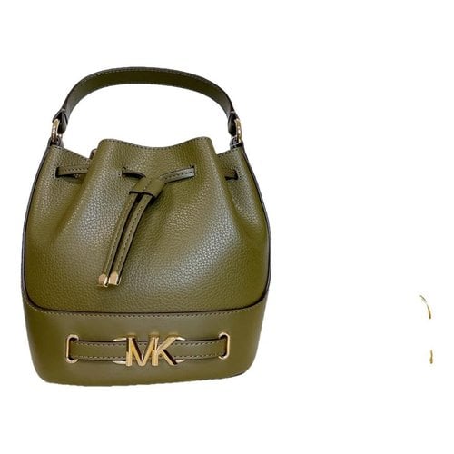 Pre-owned Michael Kors Leather Bag In Green