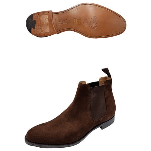 Pre-owned Church's Boots In Brown
