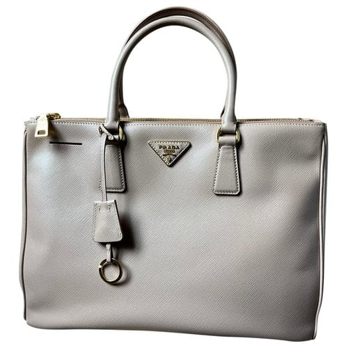 Pre-owned Prada Galleria Leather Tote In Pink