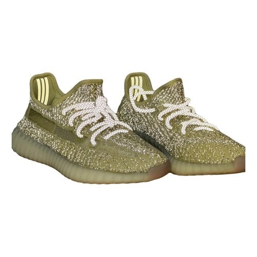 Pre-owned Yeezy X Adidas Boost 350 V1 Cloth Trainers In Yellow