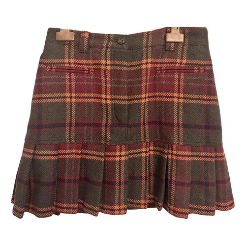 Pre-owned Max & Co Wool Mini Skirt In Multicolour