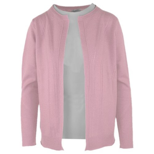 Pre-owned Malo Wool Cardigan In Pink