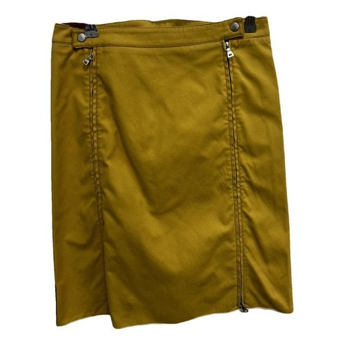 Pre-owned Prada Mid-length Skirt In Yellow