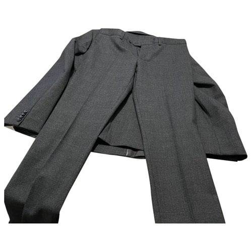 Pre-owned Alessandro Dell'acqua Wool Suit In Brown