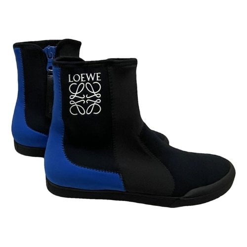 Pre-owned Loewe Boots In Blue