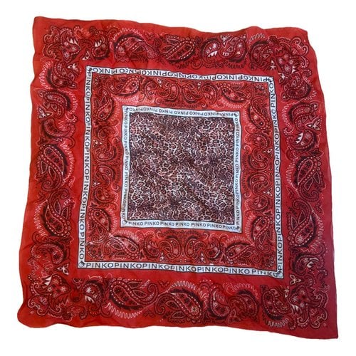 Pre-owned Pinko Neckerchief In Red