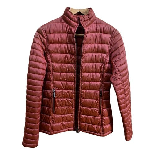 Pre-owned Barbour Puffer In Orange