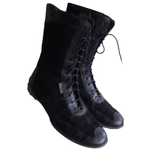 Pre-owned Mephisto Leather Boots In Black