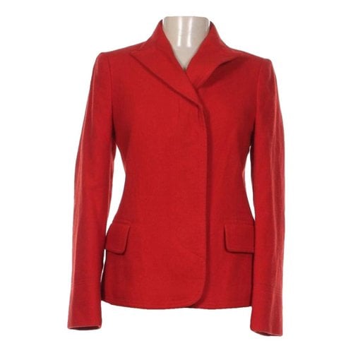 Pre-owned Marc By Marc Jacobs Wool Blazer In Red