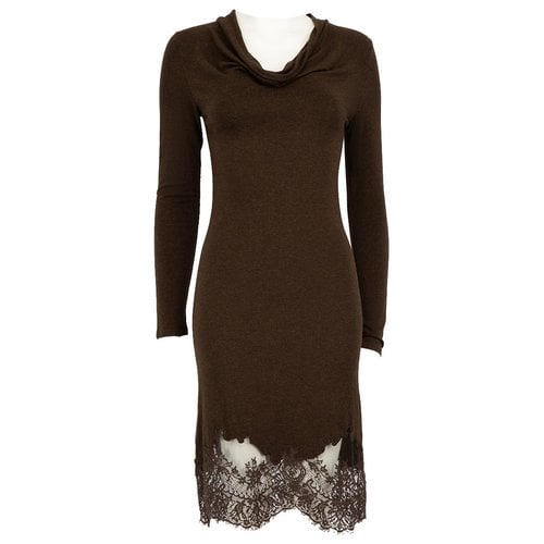 Pre-owned Valentino Dress In Brown