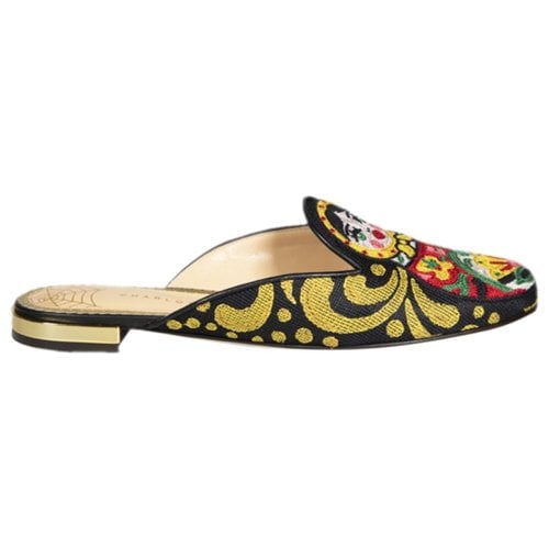 Pre-owned Charlotte Olympia Cloth Mules & Clogs In Multicolour
