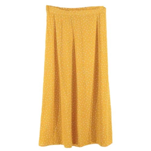 Pre-owned Des Petits Hauts Maxi Skirt In Yellow