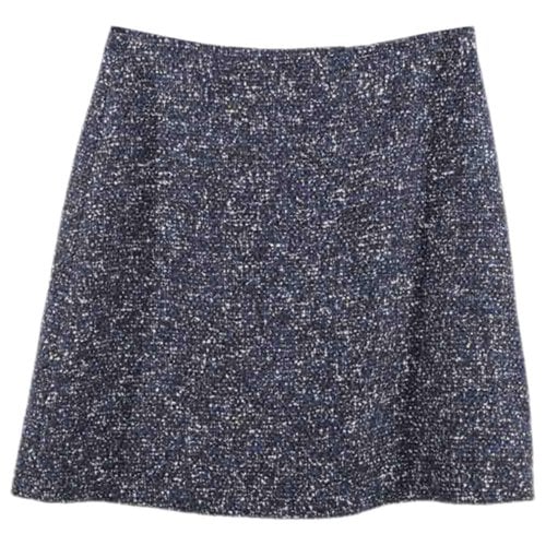 Pre-owned Hugo Boss Wool Mid-length Skirt In Blue