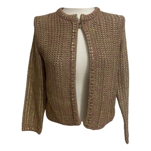 Pre-owned M Missoni Cardigan In Gold