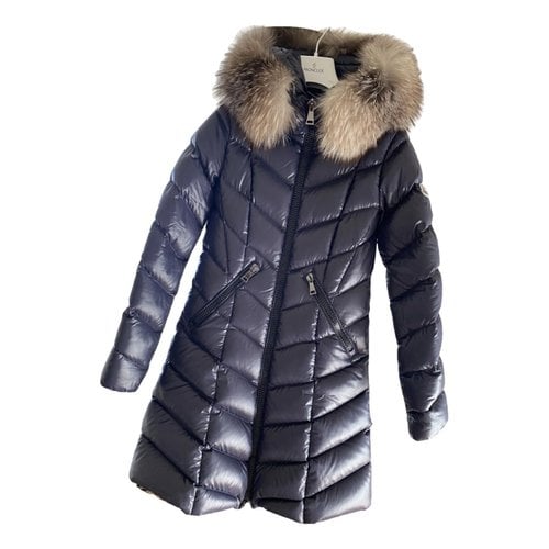 Pre-owned Moncler Parka In Blue