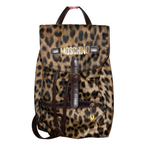 Pre-owned Moschino Cloth Backpack In Other
