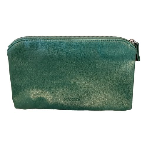 Pre-owned Max & Co Leather Clutch Bag In Multicolour