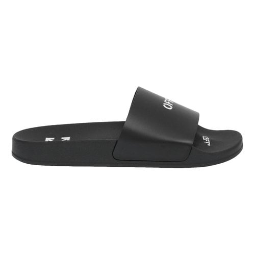 Pre-owned Off-white Sandal In Black