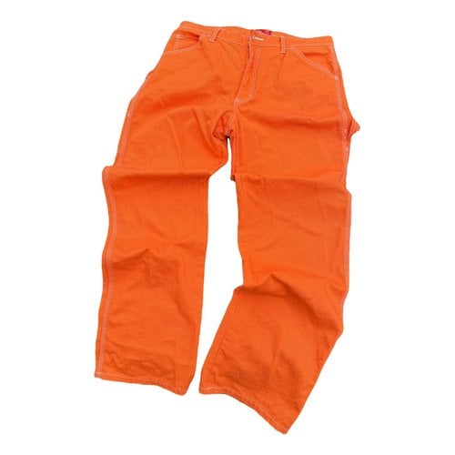 Pre-owned Dickies Trousers In Orange