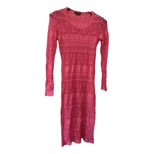 Pre-owned Isabel Marant Lace Mid-length Dress In Pink