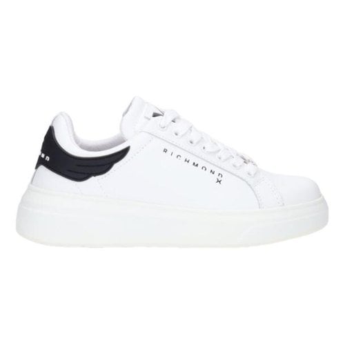 Pre-owned John Richmond Leather Trainers In White