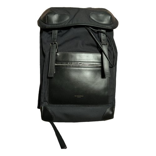 Pre-owned Givenchy Leather Weekend Bag In Black