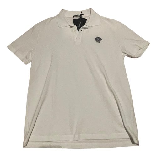 Pre-owned Versace Polo Shirt In White