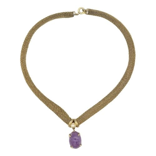 Pre-owned Dior Necklace In Purple