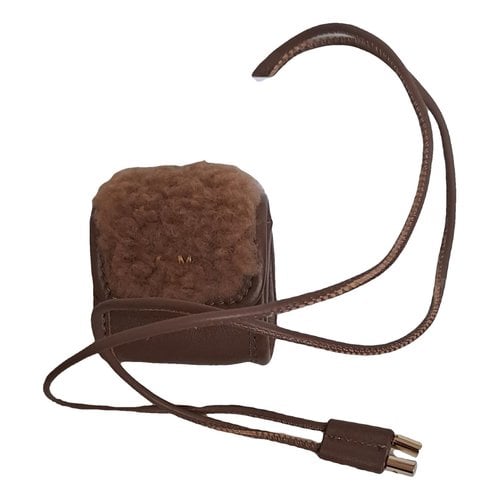 Pre-owned Max Mara Leather Purse In Camel