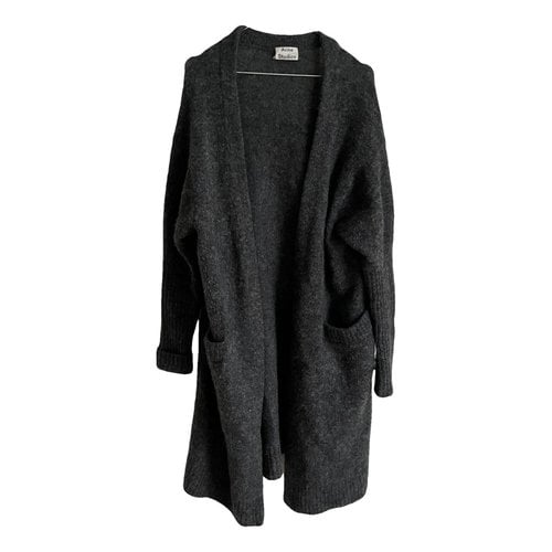 Pre-owned Acne Studios Wool Cardigan In Anthracite