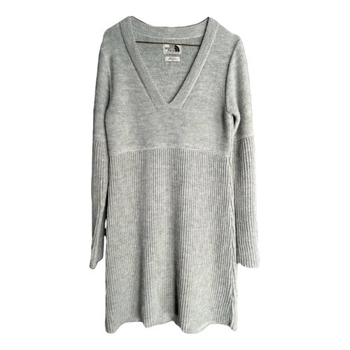 Pre-owned The North Face Wool Dress In Grey