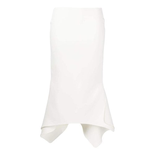 Pre-owned Maticevski Maxi Skirt In White
