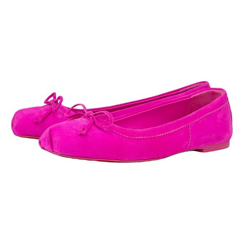 Pre-owned Christian Louboutin Ballet Flats In Pink