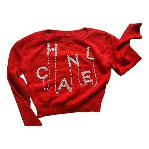 Pre-owned Chanel Cashmere Knitwear In Red