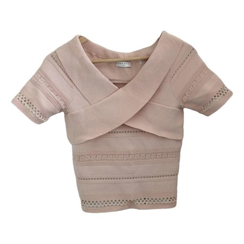Pre-owned Sandro Top In Pink