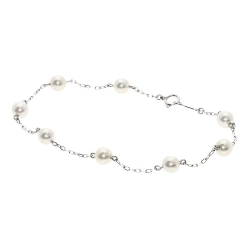 Pre-owned Mikimoto White Gold Bracelet In Silver
