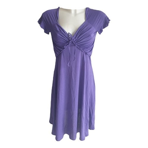 Pre-owned Just Cavalli Dress In Purple