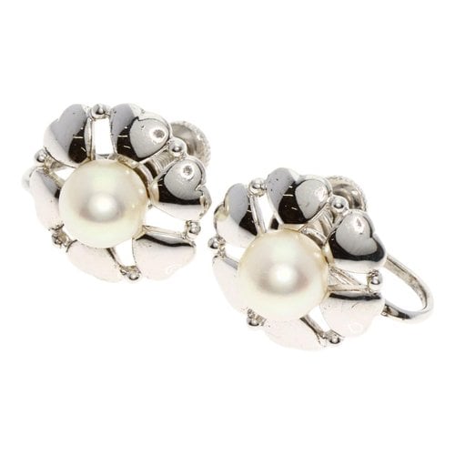 Pre-owned Mikimoto Silver Earrings
