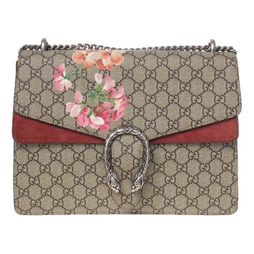 Pre-owned Gucci Dionysus Leather Handbag In Multicolour