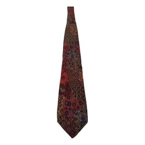 Pre-owned Moschino Silk Tie In Multicolour