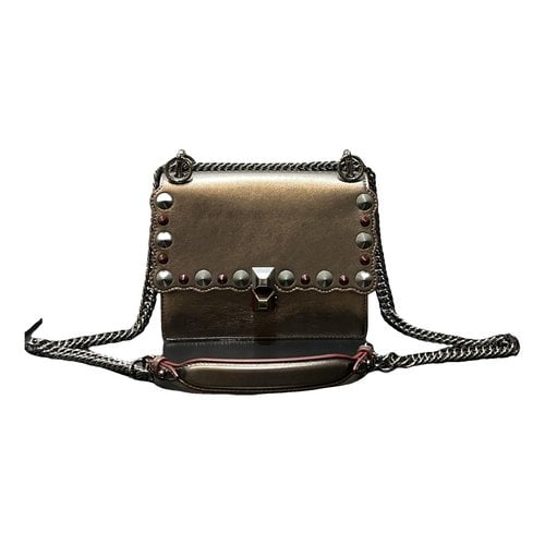 Pre-owned Fendi Kan I Leather Handbag In Multicolour