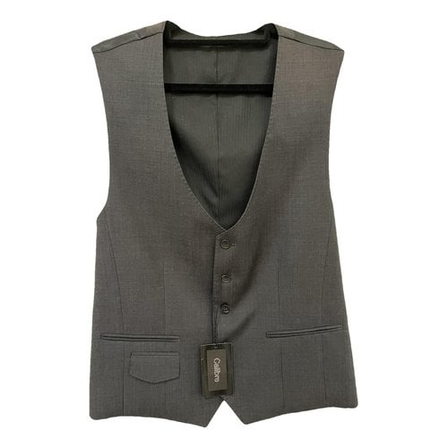 Pre-owned Calibre Wool Vest In Black