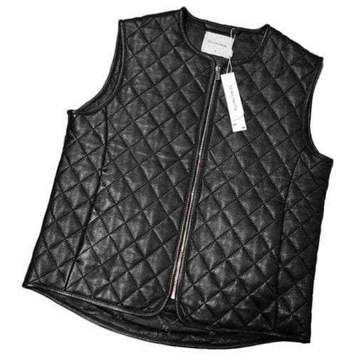 Pre-owned Filling Pieces Leather Vest In Black